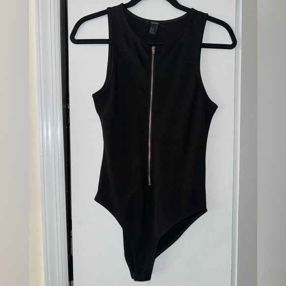 Forever 21 Tops - Forever 21 Zip Front Bodysuit